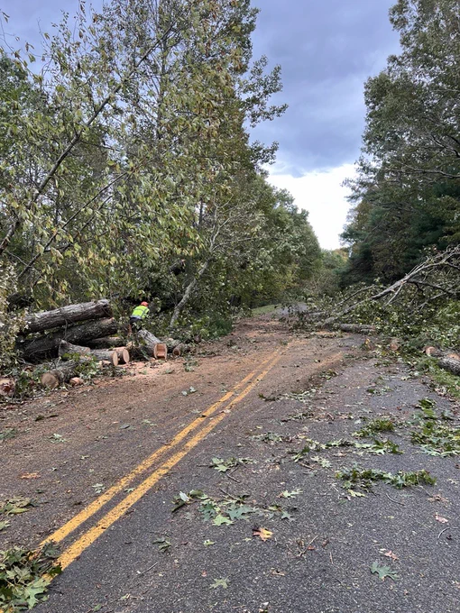 NPS Photo: Debris removal near Galax, VA.