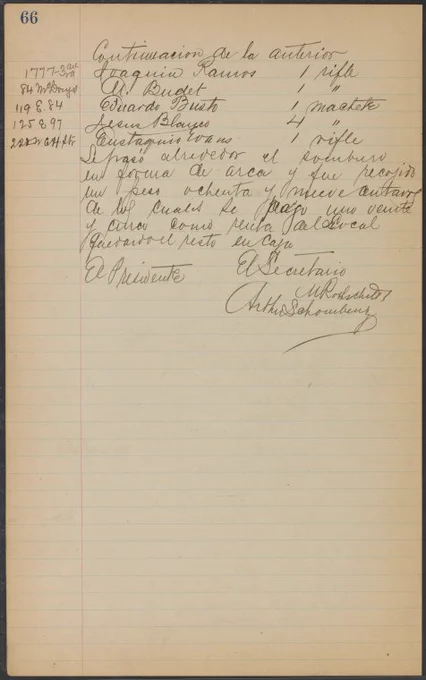 Meeting minutes handwritten by Arturo Schomburg. Digital Collection Image 1941532