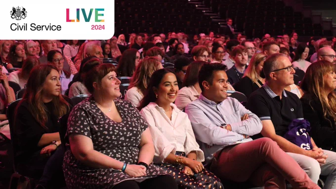 Audience members at Civil Service Live. 
