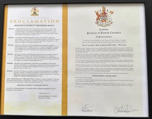 Provincial proclaimations from BC and Manitoba recognizting IDAM 2024