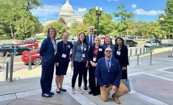 A contingent of eight researchers from VCU’s health sciences schools advocated for funding for the National Institutes of Health. (Contributed photo)
