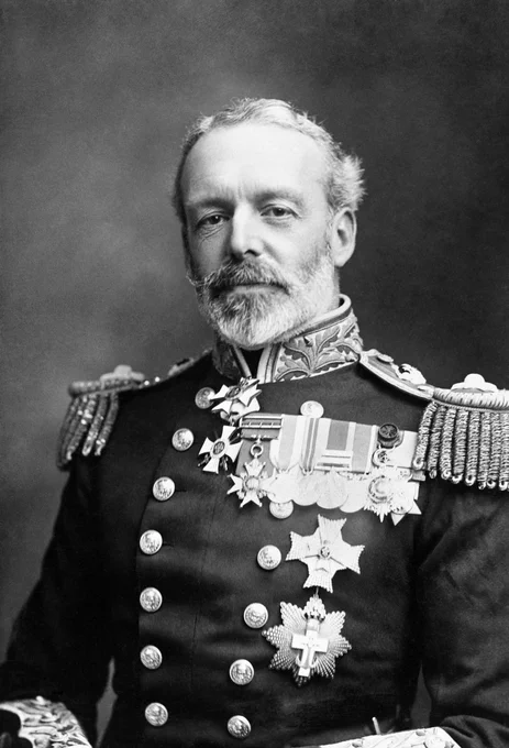 Rear Admiral Christopher Cradock, commander of the Royal Navy vessels at Coronel. He went down with his flagship, HMS Good Hope. 