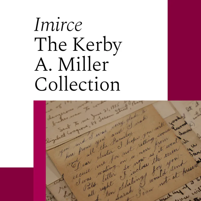 Photograph of original Irish emigrant letter which is part of the 'Imirice' collection, digitised by the University of Galway
