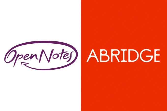 OpenNotes and Abridge logos