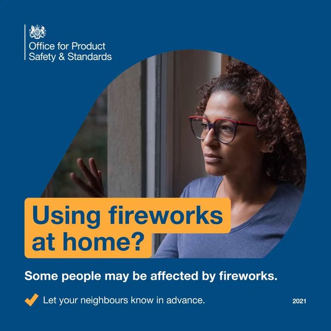 Using fireworks at home?  Some people may be affected by fireworks.