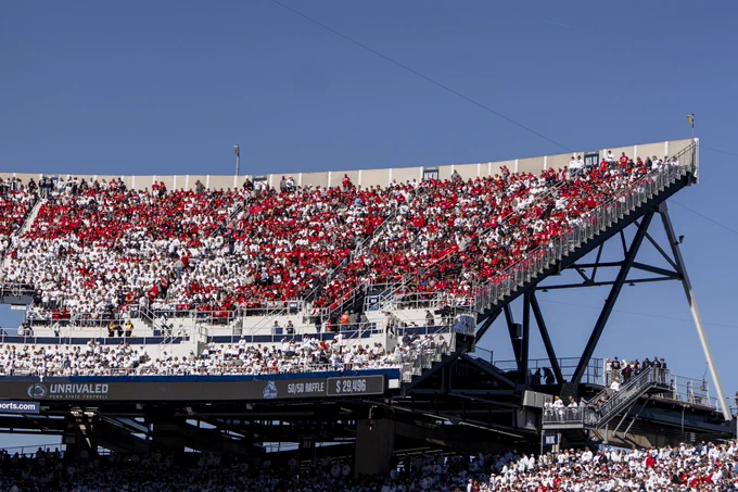 Ohio State fans in Beaver Stadium.