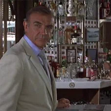A scene set in the British Colonial Hotel in Nassau with Sean Connery in Never Say Never Again

