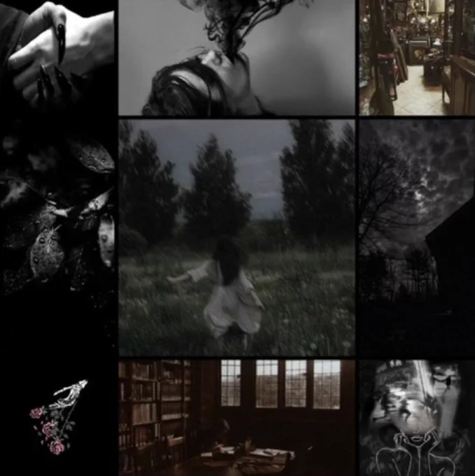 faustian bargain, girl running, & dark imagery 