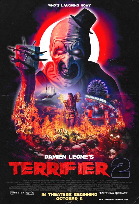 Movie poster for Terrifier 2 (2022)