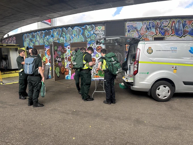LAS well-being truck at Notting Hill Carnival.