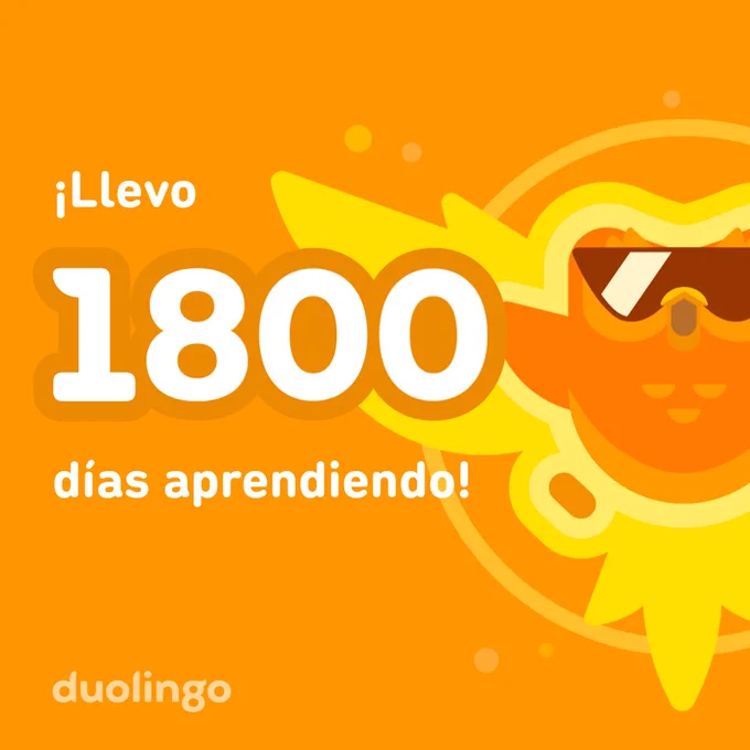 Llevo 1800 días aprendiendo 