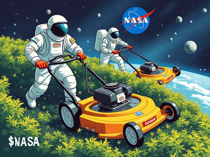 Nasa touching grass

