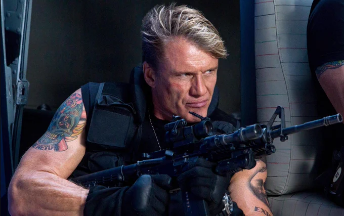 Dolph Lundgren in The Expendables 3. 