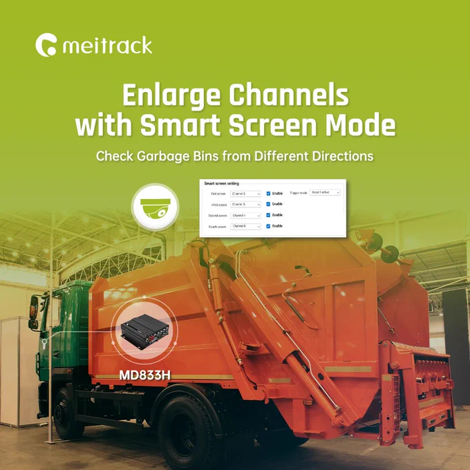 smart screen mode for rubbish truck solution
