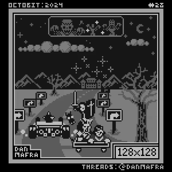 Dan Mafra // Octobit 2024 // #28 // 1-bit // Threads and Instagram: @danmafra. Follow me! // Share it with your friends. : )