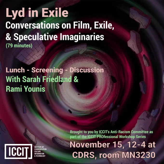 Lyd in Exile; Lunch-Screening-Discussion, November 15 12-4 at MN3230