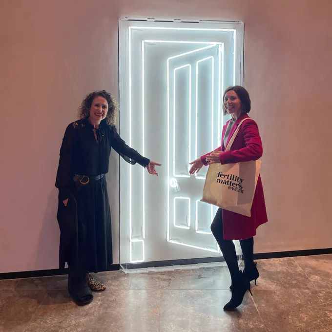LEFT: Natalie Silverman (co-founder of Fertility Matters at Work) & Jessica Chivers (coaching psychologist and founder, The Talent Keeper Specialists).
