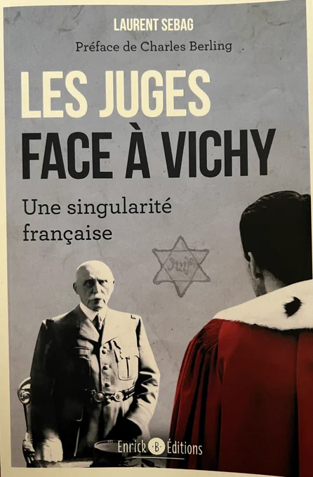 Tout simplement indispensable.:. Ce livre de @laurent_sebag Et sur le plan de la réflexion entre conscience et vie professionnelle, entre Justice et vie juste Et sur le plan historique entre les vérités construites, sur l’instant où par la suite, et les résultats de la recherche. Et préface de Charles Berling