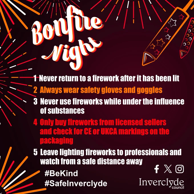 Bonfire Night safety tips