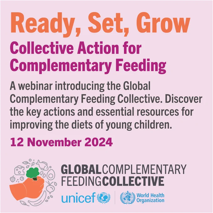 Ready, Set, Grow: Collective Action for Complementary Feeding. A webinar