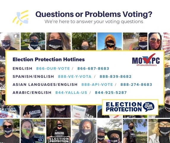 Questions or problems voting? Call 1-866-687-8683,