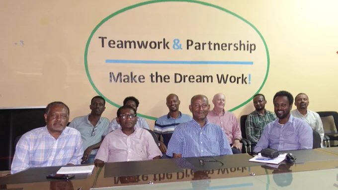 Meeting of the dream team partners at Jimma University with the Dean Assoc. Prof. Solomon Tulu.