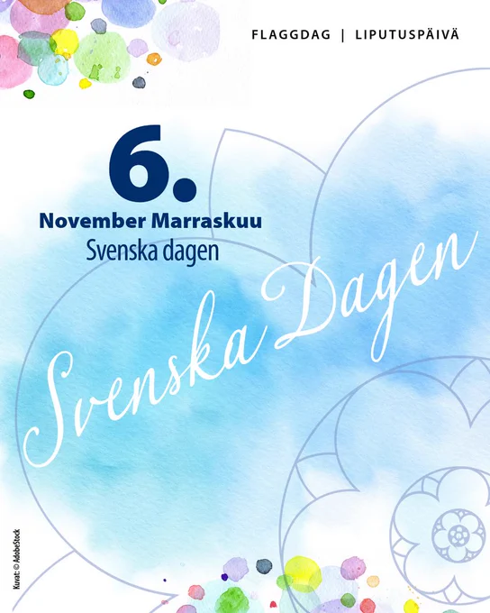 den 6 november, svenska dagen, Flaggdag.