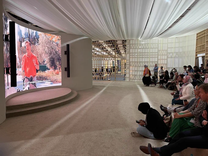 Photo of Urban Cinema at the World Urban Forum: featuring screen and audience