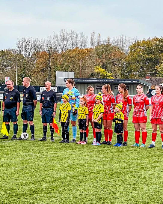 An image of Leafield Athletic during their Adobe Women's FA Cup first round proper match