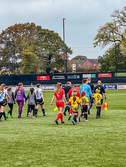 An image of Leafield Athletic during their Adobe Women's FA Cup first round proper match