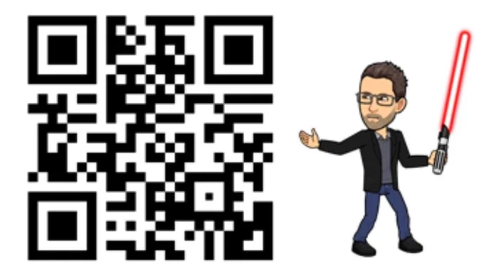 Scan this QR code to access the companion resources for my #TESS2024 keynote presentation!