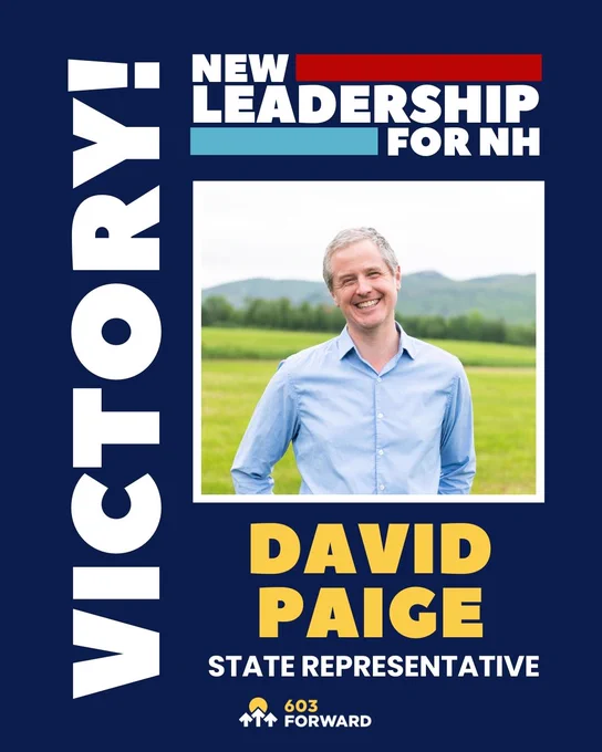 Victory! David Paige, State Representative 
