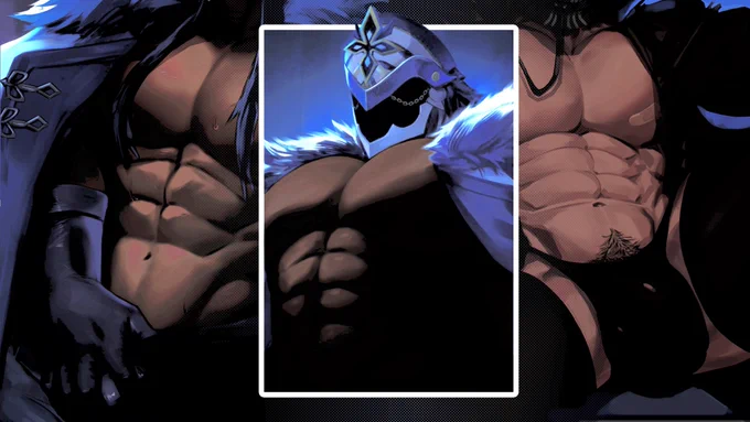 The 𝗙𝗶𝗿𝘀𝘁 of the Eleven Fatui Harbingers, 𝗜𝗹 𝗖𝗮𝗽𝗶𝘁𝗮𝗻𝗼.

Highly respected member in the organization; just about everyone in it that isn't already working under him wish they could.

And that, of course comes along him being amazing at what he does. Because if he wasn't, he obviously wouldn't have anyone under his control . . .

Unless you take into consideration 𝘁𝗵𝗮𝘁 side of his into consideration;

The one that simply can't resist making the people he defeats into his free use 𝘄𝗵𝗼𝗿𝗲𝘀, the one who has even more people under his control —— though not on the usual way.

With those looks he carries of a big, beefy, powerful, obsidian skinned 𝗚𝗢𝗗 basically.  𓉘 and well, the last part isn't an exaggeration based on the power he still holds to this day.  𓉝

So if you encounter yourself on his bad side, you might have another option for your survival. 🥰

dom top with a very, 𝘃𝗲𝗿𝘆 slight chance of bottoming / real few limits / literate / bi / dm's open /
