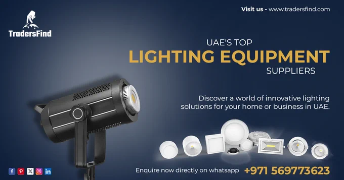 Discover a world of sustainable solutions with our latest addition: Lighting Equipment.

Discover a world of innovative lighting solutions for your home or business in UAE. From elegant chandeliers to functional task lighting, our curated suppliers and manufacturers has it all. Explore TradersFind's new "Lighting Equipment" category and find the perfect fit for your space.