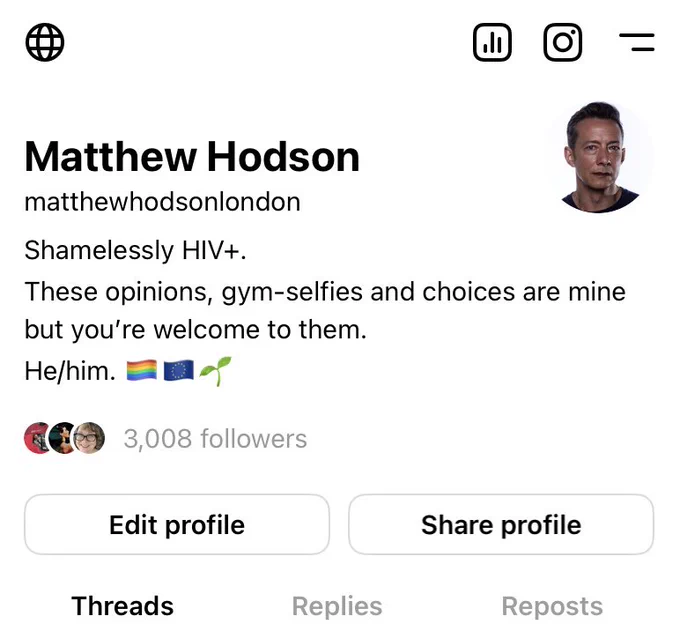 Threads handle: @matthewhodsonlondon