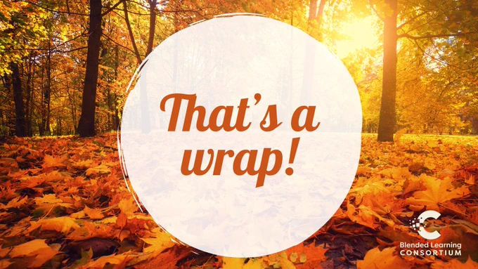 That's a wrap!