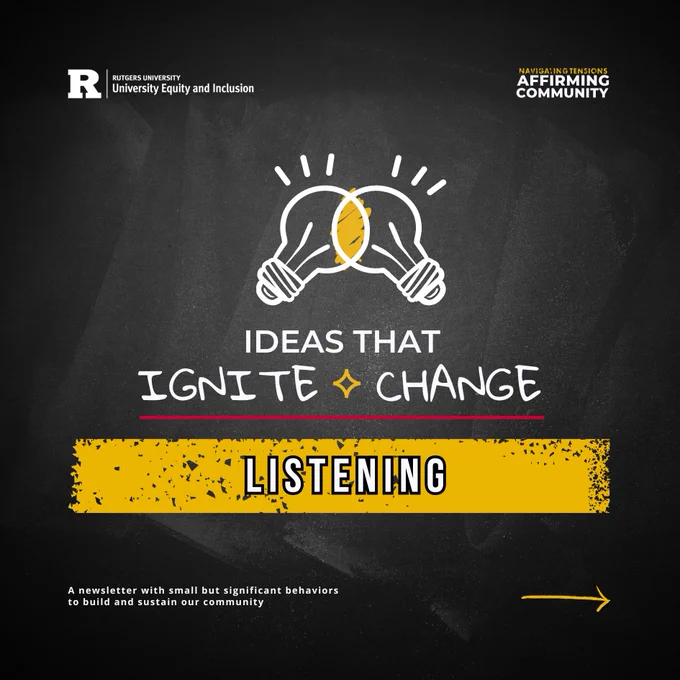 Ideas that Ignite Change: Listening