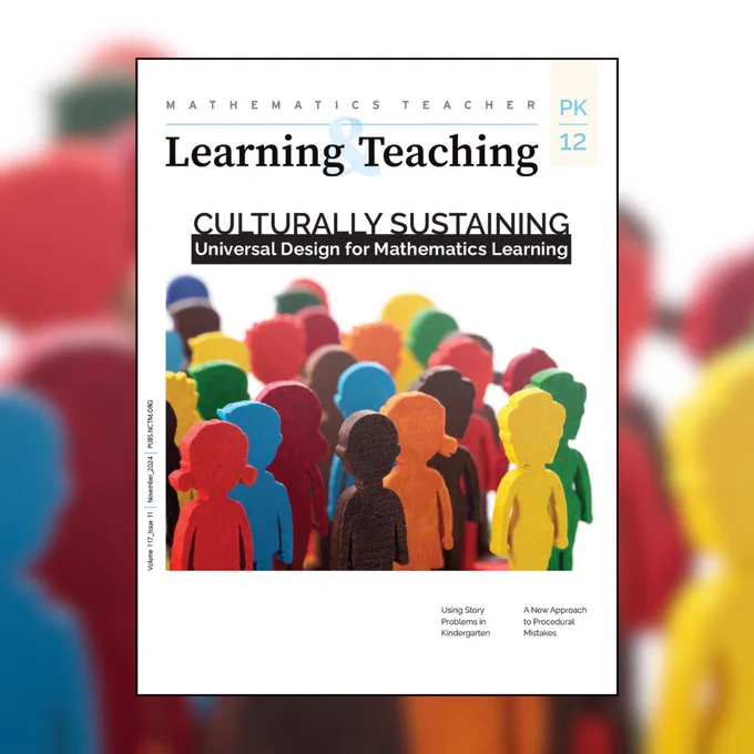 Cover of new MTLT issue; Culturally Sustaining Universal Design for Mathematics Learning 
