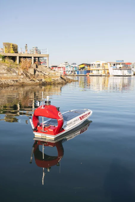A boat on the water. 