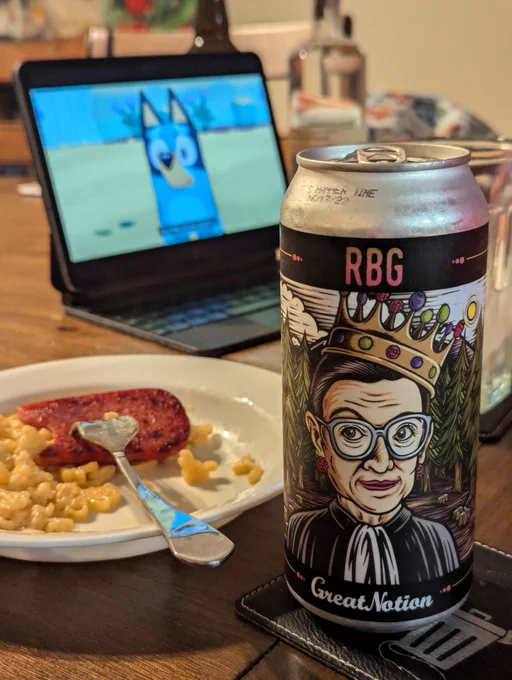 Photo: Comfort Beer, Mac & Cheese, & Bluey