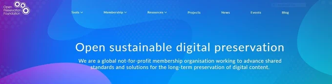 Open Preservation Foundation website