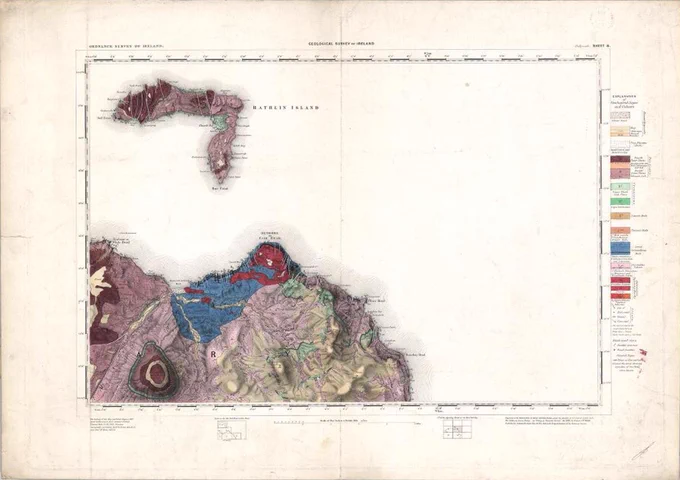 A geological map of Ballycastle.