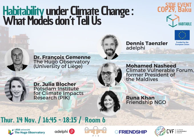 Flyer describing the side-event showcasing the title and speakers