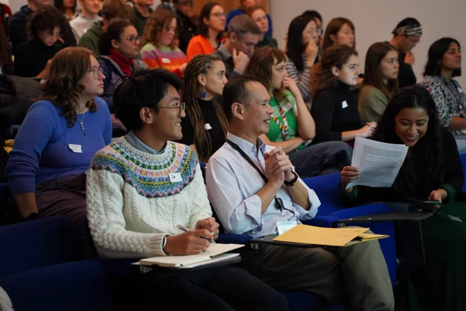 Audience watching presentations
