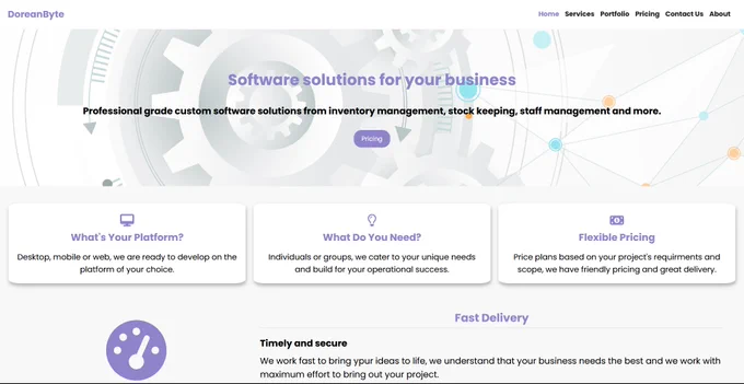DoreanByte Home page(Desktop version)