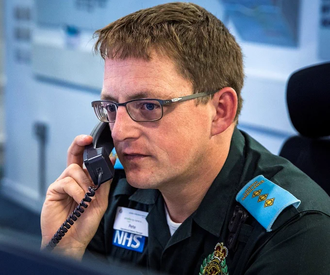 A photo Pete in our Tactical Operations Centre taking a call. 