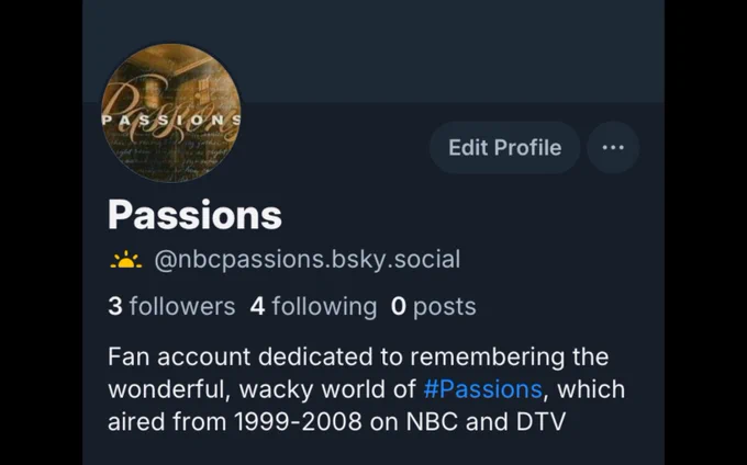 My account details for Bluesky