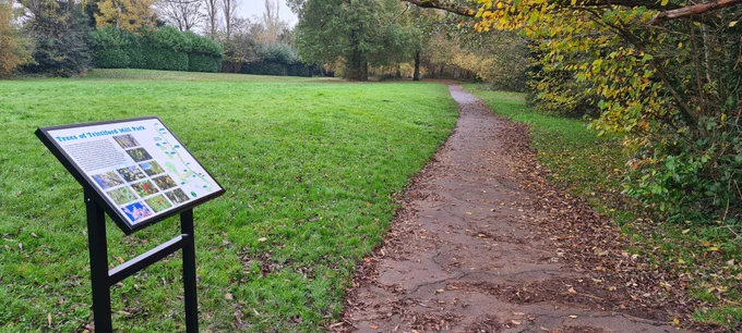 A park info board 