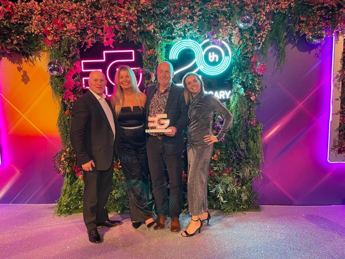 The Salford Team with the Estates Gazette City of the Year Award.