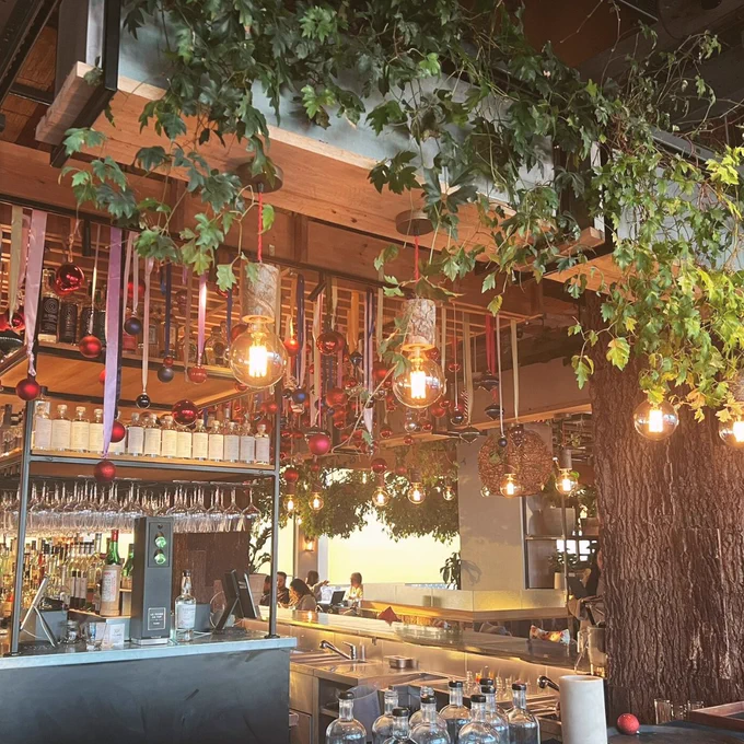 Photo of the bar area at the Treehouse Hotel in London